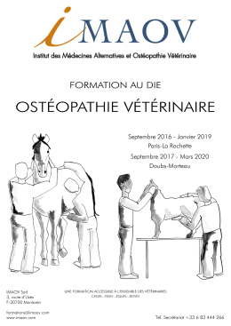 DIE Ostéopathie vétérinaire 2016-2019 Paris-Morteau