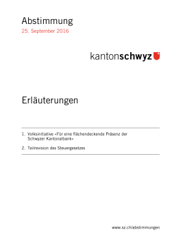 Erläuterungen - Kanton Schwyz