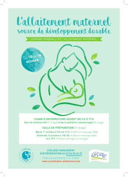 télécharger l`affiche semaine mondiale de l`allaitement maternel