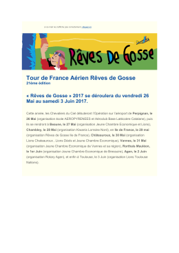 Tour de France Aérien Rêves de Gosse