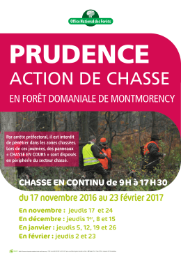 ONF : Forêt de Montmorency : les dates de la chasse 2016-2017