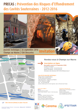 Invitation, programme, et inscription en ligne - Cerema Nord