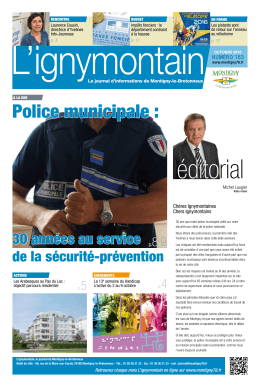 L`ignymontain n°163 - octobre 2016 - Montigny-le