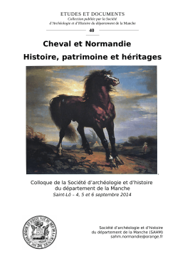 40 Cheval et Normandie Histoire, patrimoine et héritages