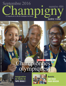 Championnes olympiques - Mairie de Champigny sur marne
