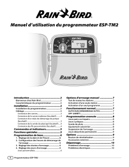 Manuel d`utilisation du programmateur ESP-TM2