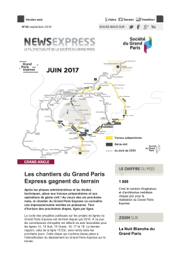 Les chantiers du Grand Paris Express gagnent du terrain