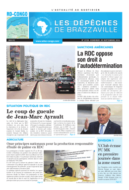 La RDC oppose son droit à l`autodétermination
