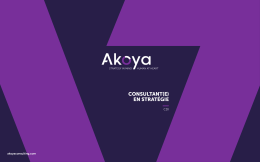 Consultant - Akoya Consulting