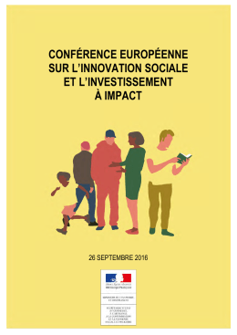 conférence européenne sur l`innovation sociale et l`investissement à