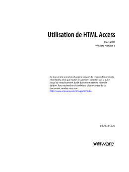 Utilisation de HTML Access