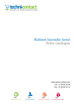 Robinet Incendie Armé Notre catalogue - Techni