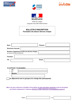 bulletin d`inscription - DRJSCS Languedoc-Roussillon-Midi