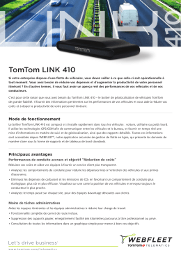 TomTom LINK 410 - TomTom Telematics