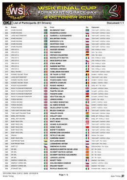 Document 1.1 List of Participants (61 Drivers)