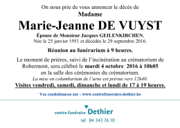 Marie-Jeanne DE VUYST
