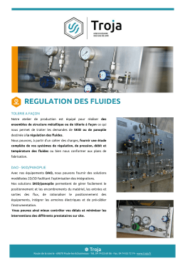regulation des fluides