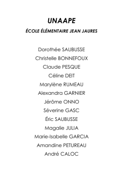 elementaire - APE Jean Jaures