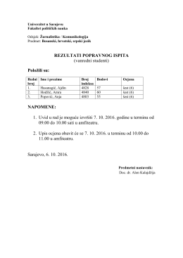 Komunikologija - Fakultet političkih nauka