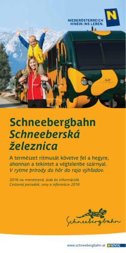 Schneebergbahn Schneeberská železnica