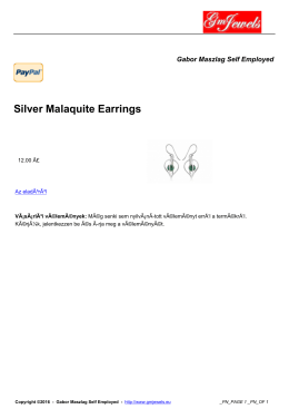 Silver Malaquite Earrings