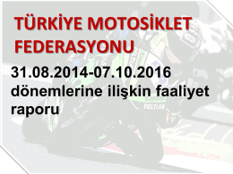 Duyuru 12 - Türkiye Motosiklet Federasyonu