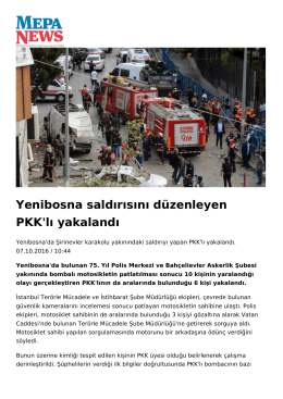 Yenibosna saldırısını düzenleyen PKK`lı yakalandı