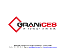 Slayt 1 - Granices granit