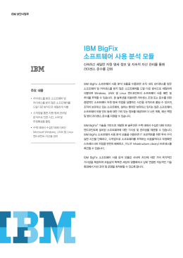 IBM BigFix 소프트웨어 사용 분석 모듈