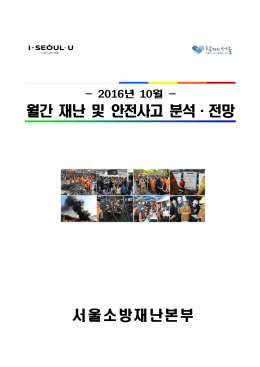2016년 서울시 10월 재난 및 안전사고 분석 전망