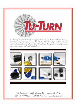 Catalog for Tu Turn Cover 5.indd