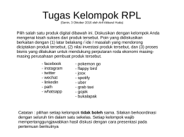 Tugas Kelompok RPL - E-Learning | STMIK AMIKOM Yogyakarta