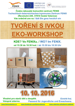 tvoření s ivkou eko-workshop 10. 10. 2016