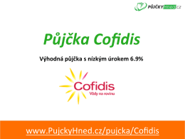 Půjčka Cofidis - PujckyHned.cz
