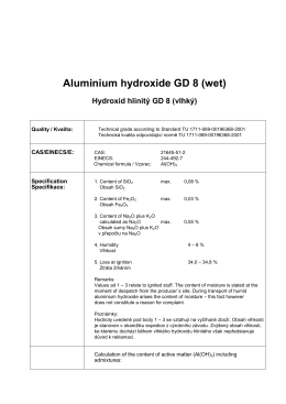 Aluminium hydroxide GD 8 (wet)