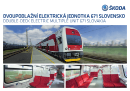 dvoupodlažní elektrická jednotka 671 slovensko