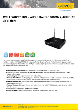 WELL WRC7010N - WiFi n Router 300Mb 2,4GHz, 2x