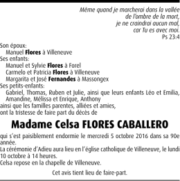 Madame Celsa FLORES CABALLERO