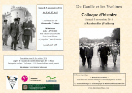 Programme - Histoire des Yvelines