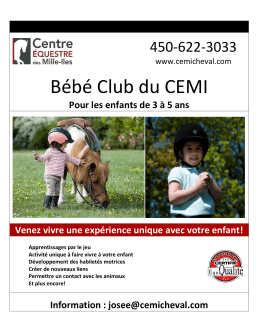Bébé Club du CEMI