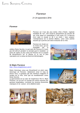 Programme Florence