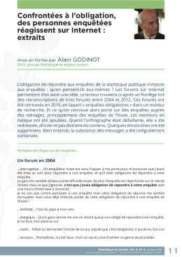 11 Confrontées à l`obligation, des personnes