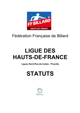 Statuts Hauts-de-France - Comité Départemental de Billard de la