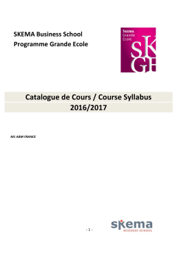 Course Catalogue_M1 - SKEMA Business School