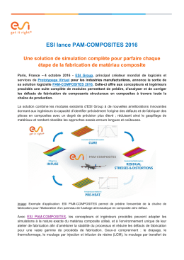ESI lance PAM-COMPOSITES 2016 PDF / 302.83 KB