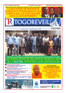 Togo Réveil N°237 - République Togolaise
