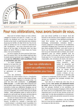Bulletin n° 109 - Saint Jean