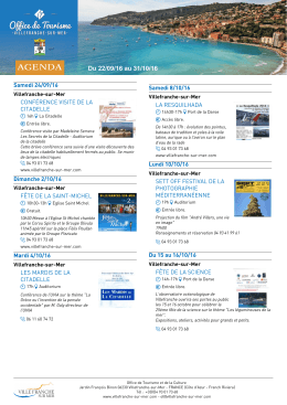 Evènements du mois - Office de Tourisme de Villefranche-sur-Mer