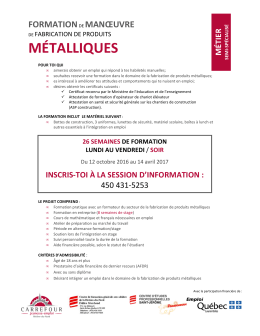 métalliques - cjern.qc.ca