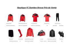 Boutique FC Dombes Bresse Prix de Vente